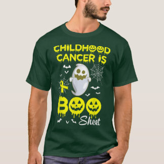 Ghost met spider Childhood Cancer is BOO-blaasjes T-shirt