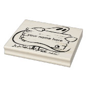 Ghost met wegwijzer 2 illustratie kunststempel rubberstempel (Stempel)