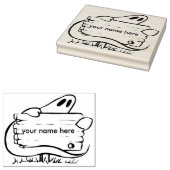 Ghost met wegwijzer 2 illustratie kunststempel rubberstempel (Gestempeld)