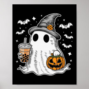Ghost Milktea Ghost Drink Bubble Tea Poster