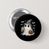 Ghost Milktea Ghost Drink Bubble Tea Ronde Button 5,7 Cm (Voorkant /achterkant)