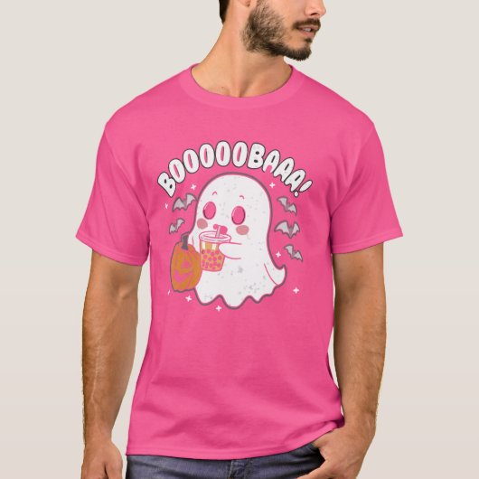Ghost Milktea Ghost Drink Bubble Tea T-shirt (Voorkant)