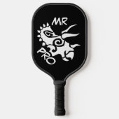 Ghost Mister Pro Triceratops Bekwame Oude Pickleball Paddle (Voorkant)