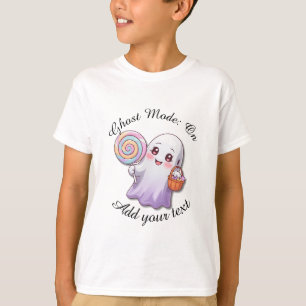 Ghost Mode: Aan – Kids Halloween T-Shirt