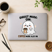 Ghost Modus Aan Coffee Modus Ook Aan Grappige Ghos Sticker