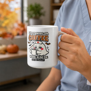 Ghost Modus Aan Koffie Modus Ook Aan Halloween Ver Koffiemok