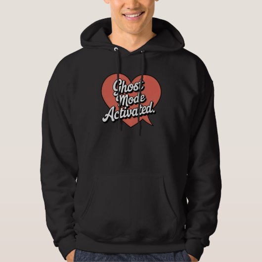 Ghost Modus Geactiveerd | Emotionele Grenzen Hoodie (Voorkant)