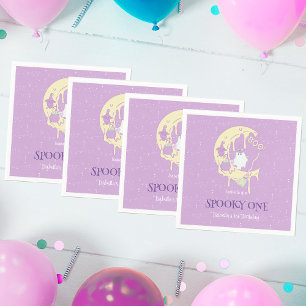 Ghost Moon Schattige Spooky One Halloween 1e Verja Servet