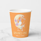 Ghost Moon Spooky One Boy Halloween 1e Verjaardag Papieren Bekers (Voorkant)