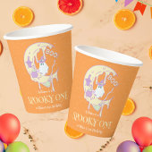 Ghost Moon Spooky One Boy Halloween 1e Verjaardag Papieren Bekers