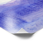 Ghost Mountains Valley Waterverf Landschap Foto Afdruk (Hoek)