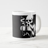 Ghost Mug Art Design – Spooky Cute Halloween  Grote Koffiekop (Voorkant rechts)