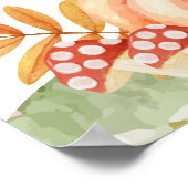 Ghost Mushroom Halloween Baby shower Welkomstbord Poster (Hoek)