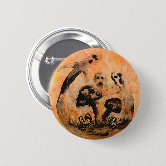 Ghost Mushrooms Button (Voorkant /achterkant)