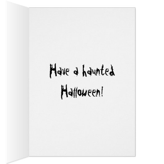 Ghost Mushrooms Halloween Card (Binnen (Rechts))