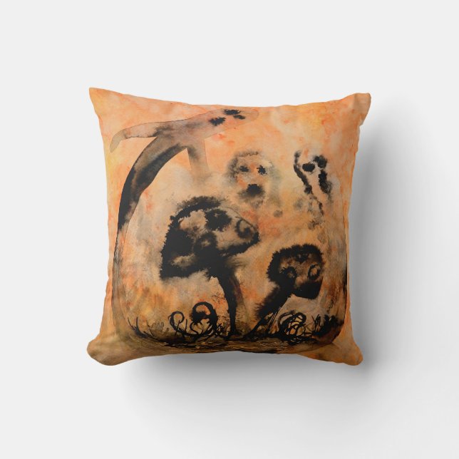 Ghost Mushrooms Pillow Kussen (Voorkant)