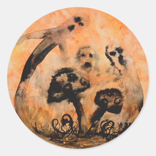 Ghost Mushrooms Stickers (Voorkant)