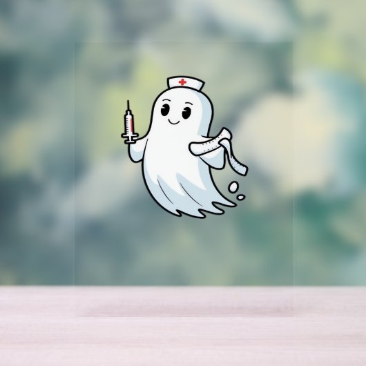 Ghost Nurse Classic T-Shirt_1 Acryl Bord (Neutraal)