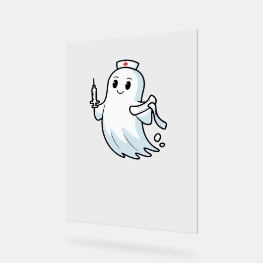 Ghost Nurse Classic T-Shirt_1 Acryl Bord (Hoek)