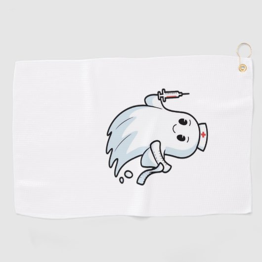 Ghost Nurse Classic T-Shirt_1 Golfhanddoek (Horizontaal)