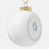 Ghost Nurse Classic T-Shirt_1 Keramische Bal Ornament (Links)