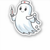 Ghost Nurse Classic T-Shirt_1 Sticker (Voorkant)