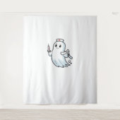 Ghost Nurse Classic T-Shirt_1 Wandkleed (Voorkant)