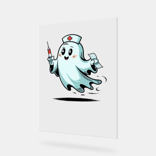 Ghost Nurse Classic T-Shirt_2 Acryl Bord (Hoek)