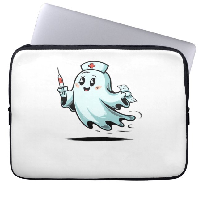 Ghost Nurse Classic T-Shirt_2 Laptop Sleeve (Voorkant)