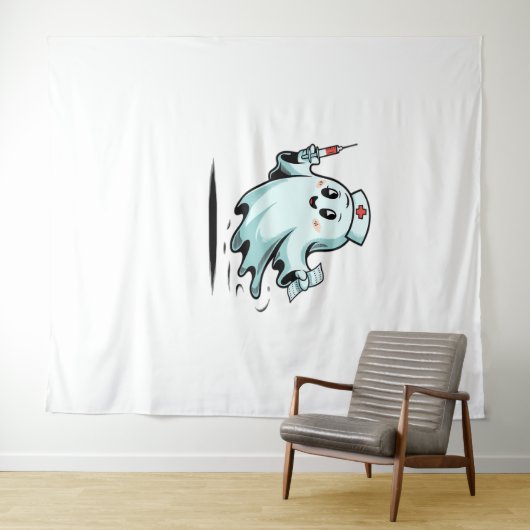 Ghost Nurse Classic T-Shirt_2 Wandkleed (In Situ (horizontaal))