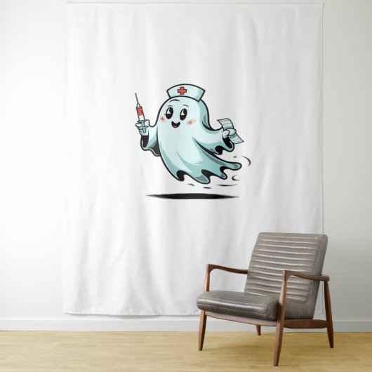 Ghost Nurse Classic T-Shirt_2 Wandkleed (In situ)