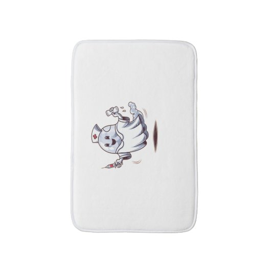 Ghost Nurse Classic T-Shirt Badmat (Voorkant Verticaal)