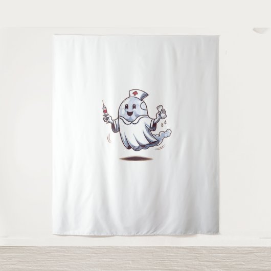 Ghost Nurse Classic T-Shirt Wandkleed (Voorkant)