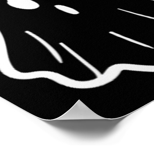 Ghost Nurse Halloween Costume Retro Herfst Scrub T Poster (Hoek)