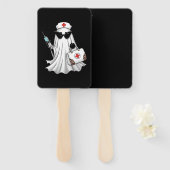 Ghost Nurse Halloween Handwaaier (Voorkant en achterkant)