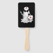 Ghost Nurse Halloween Handwaaier (Voorkant)