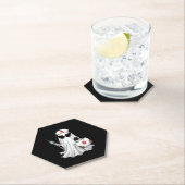 Ghost Nurse Halloween Kartonnen Onderzetters (Insitu)