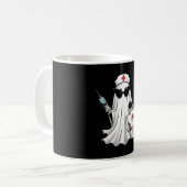 Ghost Nurse Halloween Koffiemok (Voorkant links)