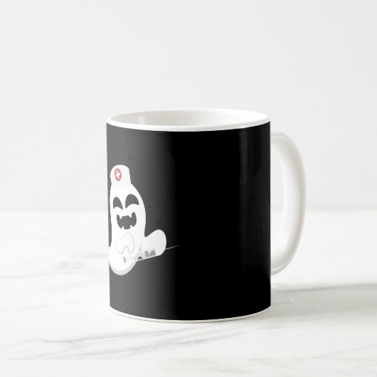 Ghost Nurse Halloween Koffiemok (Voorkant rechts)