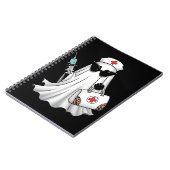 Ghost Nurse Halloween Notitieboek (Linkerzijde)
