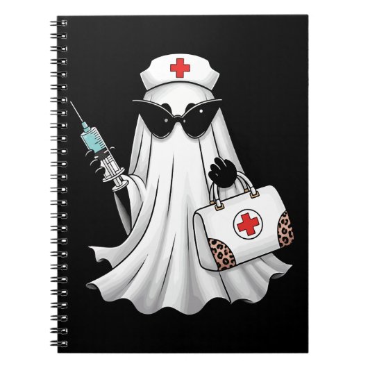 Ghost Nurse Halloween Notitieboek (Voorkant)