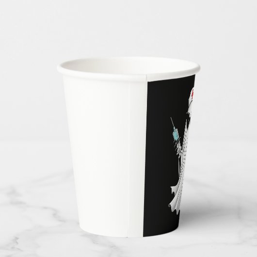 Ghost Nurse Halloween Papieren Bekers (Rechts)