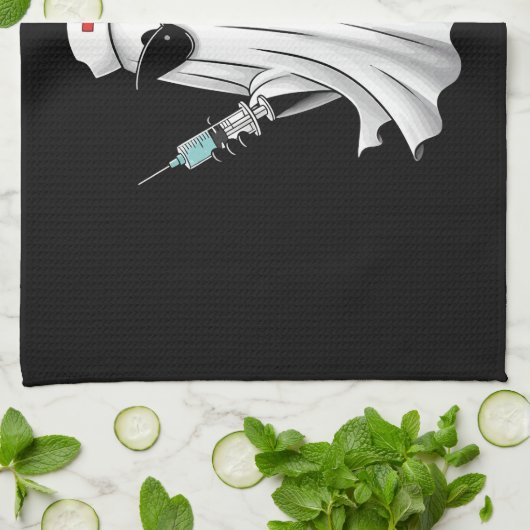 Ghost Nurse Halloween Theedoek (Gevouwen)