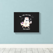 Ghost Nurse met magische drank - remedie voor je l Canvas Afdruk (Insitu (Houten vloer))