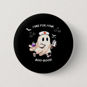 Ghost Nurse met magische drank - remedie voor je l Ronde Button 5,7 Cm