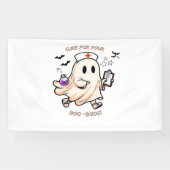 Ghost Nurse met magische drank - remedie voor je l Spandoek (Horizontaal)