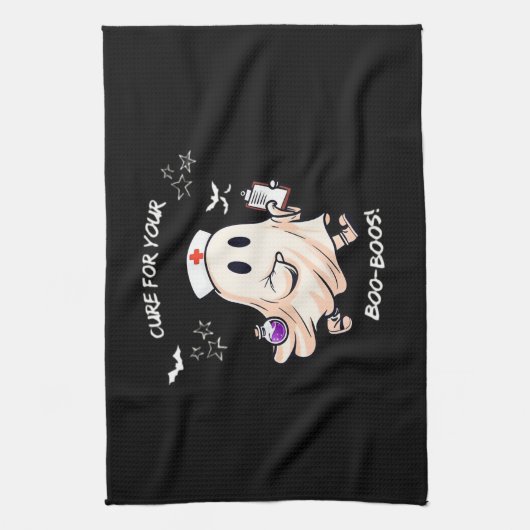 Ghost Nurse met magische drank - remedie voor je l Theedoek (Verticaal)