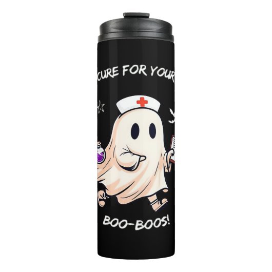 Ghost Nurse met magische drank - remedie voor je l Thermosbeker (Voorkant)