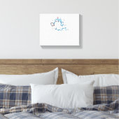 Ghost Nurse Spookily Caring en Whimically Haunt Canvas Afdruk (Insitu (Slaapkamer))