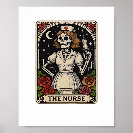 Ghost Nurse Spookily Caring en Whimically Haunt Poster (Voorkant)